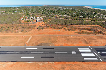 Broome Airport runway 10, looking south