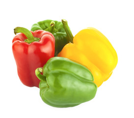 pepper on white background