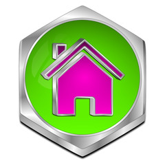 Home Button - 3D illustration