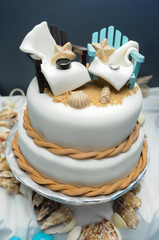 Beach Wedding Cake