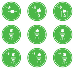 Set of barbecue icons