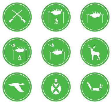 Set of Hunting icons