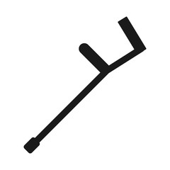 crutches black icon