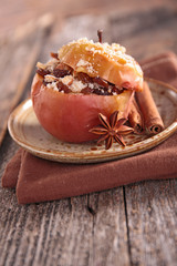baked apple with spices