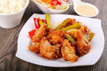 Stir fry teriyaki pork