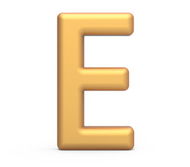 golden letter E