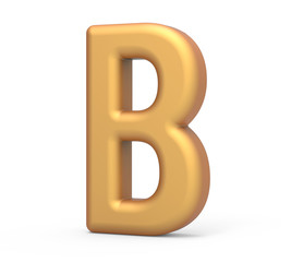 golden letter B