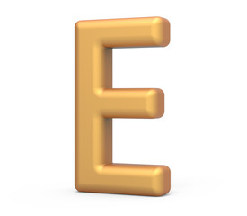 golden letter E