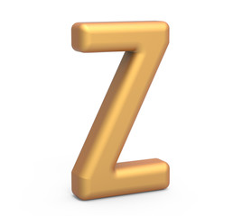 golden letter Z