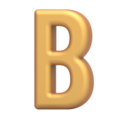 golden letter B