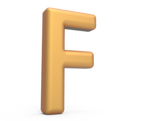 golden letter F