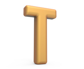 golden letter T