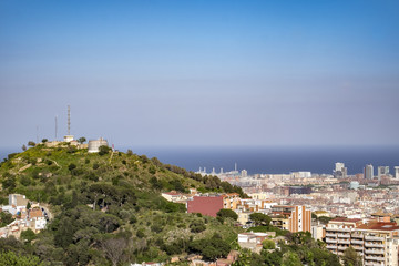 Fototapeta na wymiar City of Barcelona cityscape in Catalonia