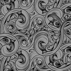 Ornament Background with silver color