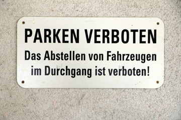 German sign: 