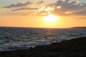 Sunset on sea - Italy