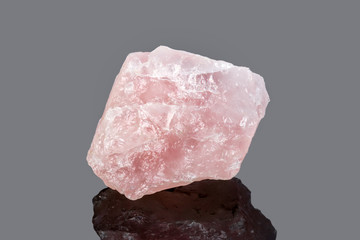 Natural minerals, pink quartz