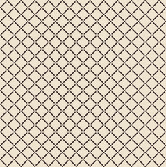 Fototapeta premium Abstract square with circular joint pattern on light brown background, vector