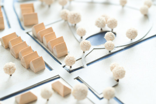 Modell einer Kleinstadt Architektur und Städtebau