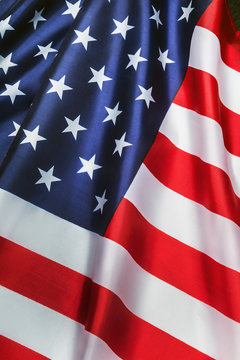USA flag with stars background. the concept of the unity of the United States