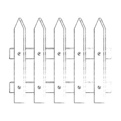 fence wooden isolated icon vector illustration design