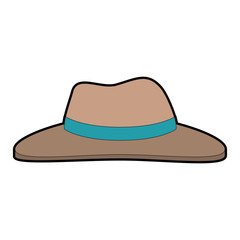 farmer hat isolated icon vector illustration design