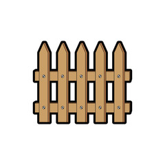 fence wooden isolated icon vector illustration design