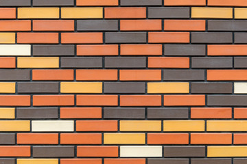 Colored brick texture