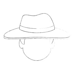 farmer avatar character icon vector illustration design