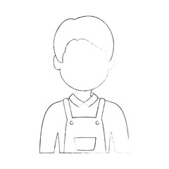 farmer avatar character icon vector illustration design