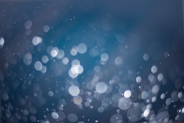 Abstract blue bokeh Background.