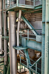 Detailed industrial background of heavy industry chemical factory