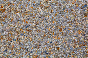 texture of washed gravel as background