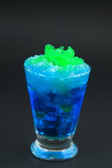 Colorful fruit cocktail.