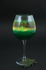 Colorful fruit cocktail.