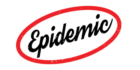 Epidemic rubber stamp. Grunge design with dust scratches. Effects can be easily removed for a clean, crisp look. Color is easily changed.