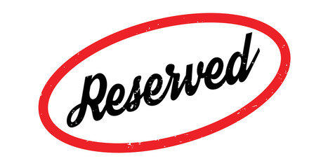 Reserved rubber stamp. Grunge design with dust scratches. Effects can be easily removed for a clean, crisp look. Color is easily changed.