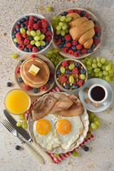 Various breakfasts