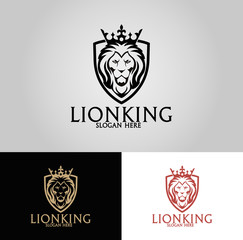 Lion King Logo. Easy to change color, size and text.