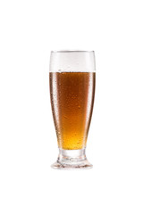 glass of fresh tasty beer