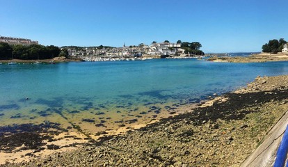 Tréboul vu du Port-Rhu à Douarnenez en Bretagne Finistère