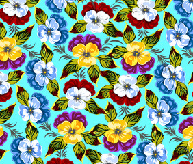 Background with flowers pansy