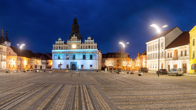 Stribro at NIght, Czech Republic