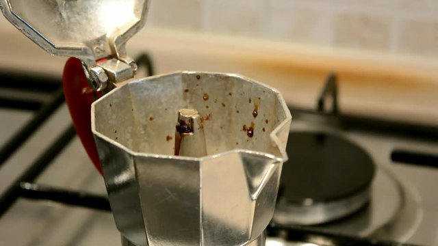coffee moca spreads liquid all around