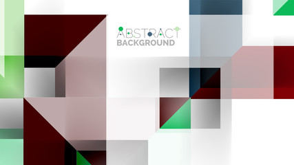 Business presentation geometric template