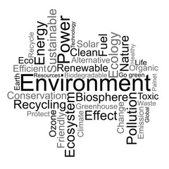 Environment word cloud