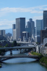 Fototapeta premium 大阪 都市風景
