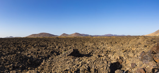 volcanos in Timanfaya national park near Mancha Blanca © travelview