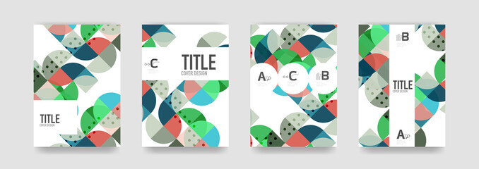 Set of brochure cover templates