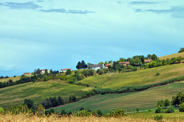 panorama del Monferrato, Piemonte, Italia